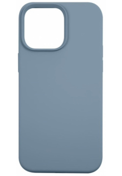 Чехол силиконовый Red Line для iPhone 14 Pro Max  с микрофиброй Blue Fog УТ000032572