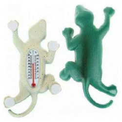 Термометр уличный "Ящерица"  цвет зеленый Noname