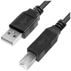 Кабель 4PH 1 0m USB 2 0  AM/BM черный (4PH R90014) R90014