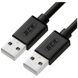 Кабель Greenconnect 2 0m USB 0  AM/AM черный (GCR UM2M BB2S 0m) GCR