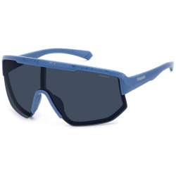Солнцезащитные очки унисекс Polaroid PLD 7047/S MTT BLUE 205727FLL99C3 