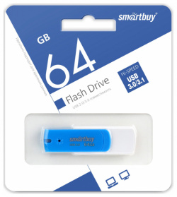 Флешка SmartBuy 64Gb Diamond blue USB 3 0 