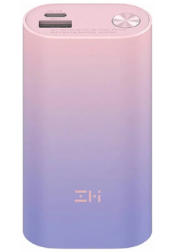 Внешний аккумулятор Xiaomi ZMI 10000mAh Type C MINI 3A  30W QC 3 0 PD (QB818 Color) фиолетово розовый ZMKQB818CNCL