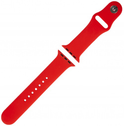 Ремешок силиконовый Red Line для Apple watch  38 40 mm (S3/S4/S5 SE/S6/S7/S8) официальный красный УТ000036305