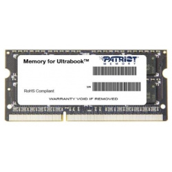 Память SO DIMM DDR3 Patriot 4Gb 1600MHz (PSD34G1600L2S) PSD34G1600L2S Благодаря