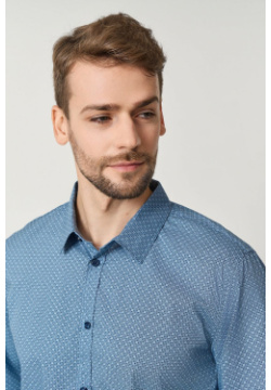 Рубашка BAON B6623504 с узором REGULAR FIT (арт  B6623504)