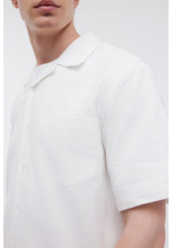 Рубашка BAON B6824008 прямого кроя из льна и хлопка (арт  B6824008)