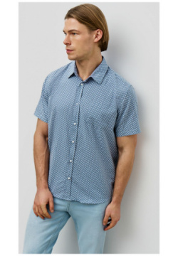 Рубашка BAON B6823008 Хлопковая свободного кроя с коротким рукавом  (арт B6823008)