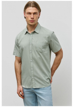 Рубашка BAON B6823008 Хлопковая свободного кроя с коротким рукавом  (арт B6823008)