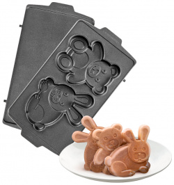 Панель "Медведь и заяц" для мультипекаря REDMOND (форма выпечки фигурного печенья пряников) RAMB 30 