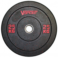Диск бамперный V Sport черный 25 кг FTX 1037 ОСНОВНАЯ ИНФОРМАЦИЯ Бамперные диски