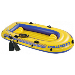 Лодка надувная трехместная Intex Challenger 3 Set 