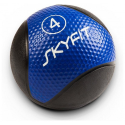 Медицинский мяч 4 кг SkyFit SF MB4k черный синий 