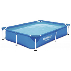 Каркасный бассейн прямоугольный 221х150х43см Bestway Steel Pro 56401 