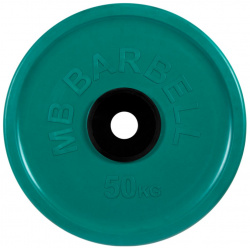 Диск олимпийский d51мм евро классик MB Barbell PltCE 50 кг зеленый 