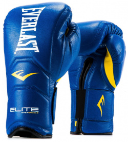 Перчатки тренировочные Everlast Elite Pro 14 oz синий P00000680 BL 