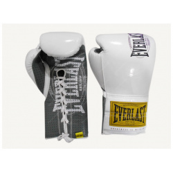 Боксерские перчатки Everlast боевые 1910 Classic 10 oz белый P00001667 