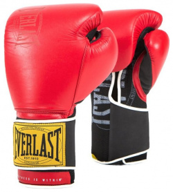 Боксерские перчатки Everlast 1910 Classic 12oz красный P00001706 