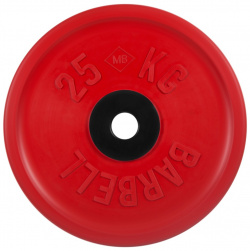 Диск олимпийский d51мм евро классик MB Barbell PltCE 25 кг красный 