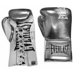 Боксерские перчатки Everlast боевые 1910 Classic 8oz металлический P00001905 