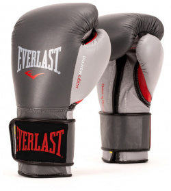 Боксерские перчатки Everlast Powerlock 14 oz серый/красный P00000601 