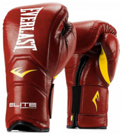 Боксерские перчатки на липучке Everlast Elite Pro 16 oz красный P00000680 П