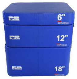 Набор плиобоксов Perform Better Extreme Foam Plyobox Set 3 3401 синий 15 см  31 46
