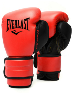 Боксерские перчатки тренировочные Everlast Powerlock PU 2 10oz красн  P00002309