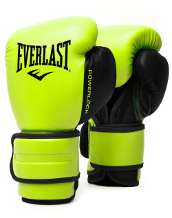 Боксерские перчатки тренировочные Everlast Powerlock PU 2 10oz сал  P00002314