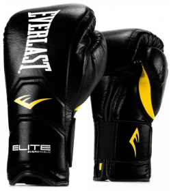 Перчатки тренировочные Everlast Elite Pro 16 oz черный P00000680 BK 