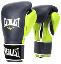 Боксерские перчатки Everlast Powerlock 12 oz син/зел  P00000616