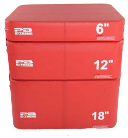 Набор плиобоксов Perform Better Extreme Foam Plyobox Set 3 3401 красный 