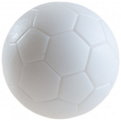 Мяч для настольного футбола WBC текстурный пластик  D 31мм AE 02 белый Weekend