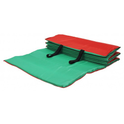 Коврик гимнастический Body Form 180x60x1 см BF 002 красный зеленый 