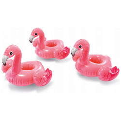 Надувной плавающий держатель для напитков Intex Фламинго комплект из 3 шт 57500 