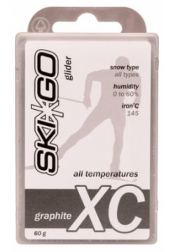 Парафин углеводородный Skigo XC Glider Grafit (графит) (Универсальная) 60 г 