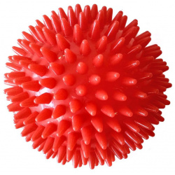 Мяч массажный Sportex супер твердый ПВХ d9см C28759 красный 