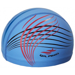 Шапочка для плавания Sportex с принтом полоски  ПУ E36890 1 синий
