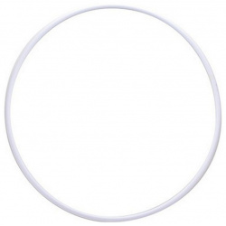 Обруч гимнастический НСО пластиковый d90см MR OPl900 белый  под обмотку (продажа по 5шт) цена за шт NoBrand