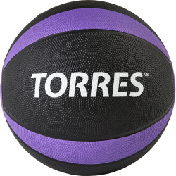 Медбол 5 кгTorres AL00225 черно фиолетово белый Torres 
