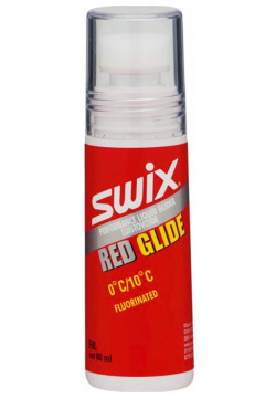 Экспресс смазка F8LNC F8L Red Fluorinated Glider (эмульсия фторcодержащая) (0°С +10°С) 80 ml Swix 