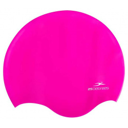 Шапочка для плавания 25DEGREES Diva Pink  силикон подростковый длинных волос