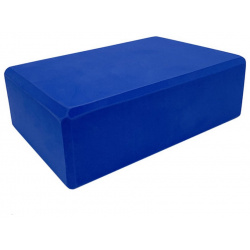 Йога блок Sportex полумягкий  из вспененного ЭВА (A25568) BE100 1 синий ОСНОВНАЯ