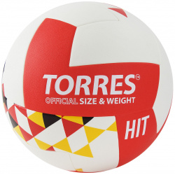 Мяч волейбольный Torres Hit V32055 р 5 бело красно мультколор 