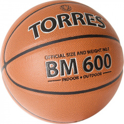Мяч баскетбольный Torres BM600 B32027 р 7 ОСНОВНАЯ ИНФОРМАЦИЯ BM 600