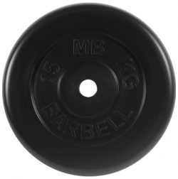 Диск обрезиненный d31мм MB Barbell PltB31 15 кг черный 