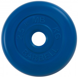 Диск обрезиненный d31мм MB Barbell PltC31 2 5 кг синий 