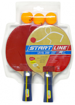 Набор для настольного тенниса Start line Level 200 2 ракетки 3 мяча 