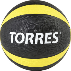 Медбол 1 кгTorres AL00221 черно желто белый Torres 