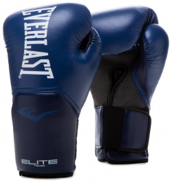 Боксерские перчатки тренировочные Everlast Elite ProStyle 8oz т син  P00002329 О